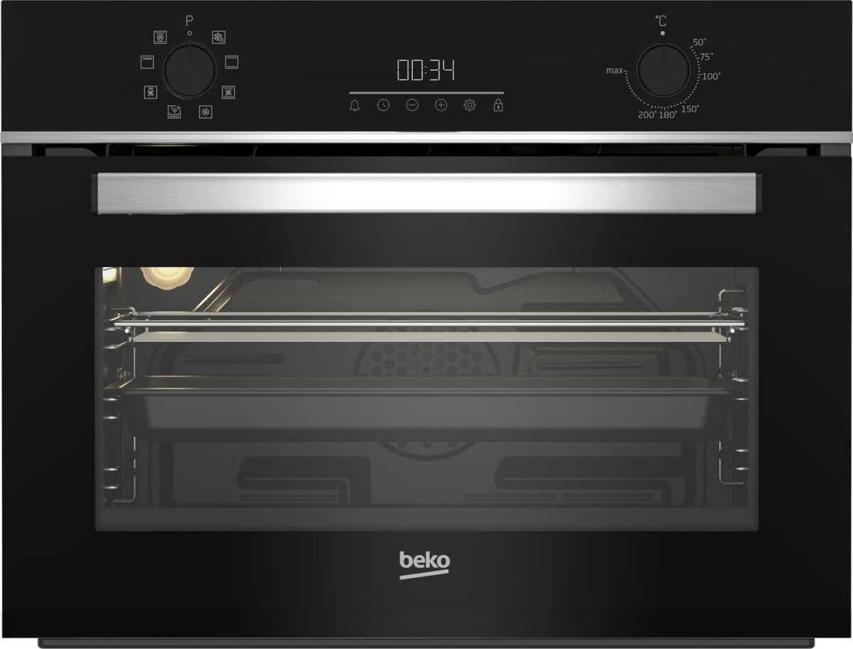 Beko BBCM13300X Kompaktbackofen 45cm schwarz EEK:A