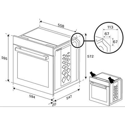 Beko BBIM13400XMPSEW Einbau-Backofen schwarz Pyro EEK:A+