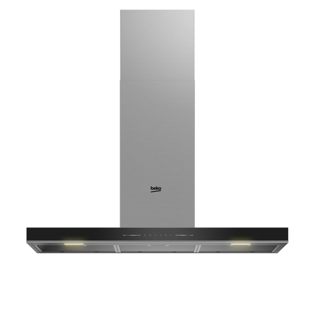 Beko BHCB96641BBHS Wandhaube Edelstahl/schwarz 90cm EEK:A