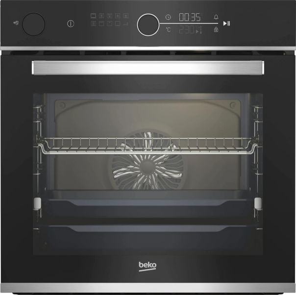 Beko BBIS13400XMSE Einbau-Backofen schwarz Dampf EEK:A+