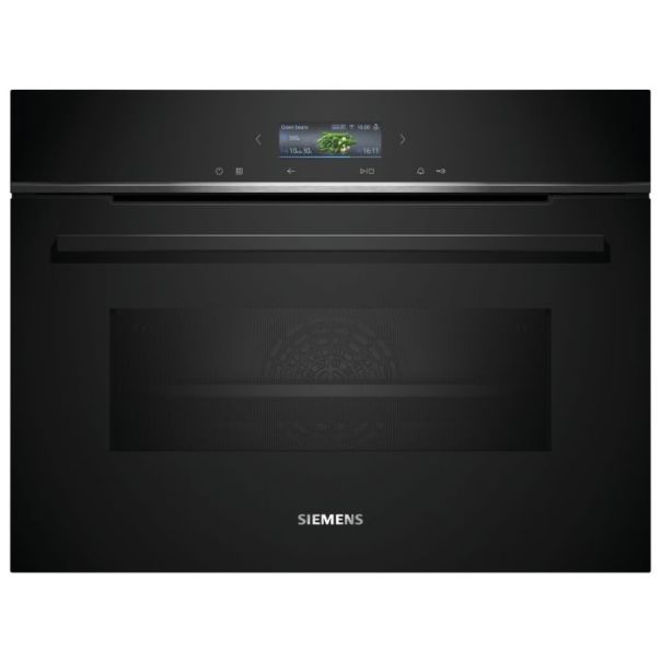 Siemens CM724G1B1 Kompaktbackofen mit Mikrowelle schwarz 45cm