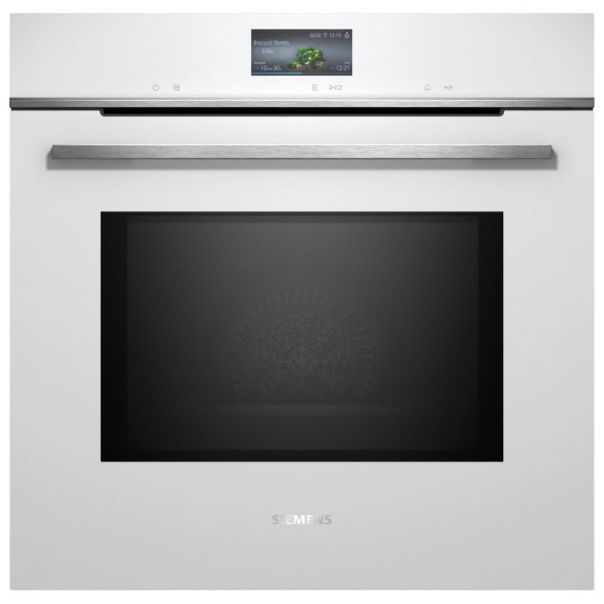 Siemens HM776G3W1 Einbau-Backbackofen mit Mikrowelle weiß 