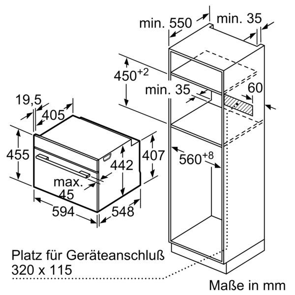 Siemens CD714GXB1 Dampfgarer schwarz Edelstahl 45cm